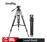 SmallRig Heavy-Duty Carbon Fiber Tripod Fluid Head, Dual-Mode QR Plate for DJI