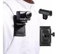 SMALLRIG Hook and Loop Backpack Strap Mount for DJI Osmo Action 6 / Nano | 360° Ball Head & 2-Prong Mount for POV Shooting, Hands-Free for Hiking/Outdoor, Secure, Lightweight and Durable - 6306