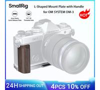 SmallRig L-Shaped Mount Plate for OM SYSTEM OM-3 with Wood Handgrip Built-in Arca-Swiss Quick Release Plate for Tripod -5563 5563