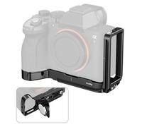 SMALLRIG L-Shaped Mount Plate for Sony Alpha 7 V / 7R V / 7 IV - 6034 | Built-in Slot for AirTag, 24mm Retractable Side Plate, with Quick-Release Plate for Arca-Swiss, Vertical and Horizontal