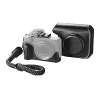 SMALLRIG Leather Case Kit for Canon PowerShot V1, Including Half Leather Case, Flip Case Cover, Wrist Strap & Furry Windscreen, Portable and Protecting (Black) - 5386