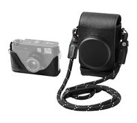 SMALLRIG Leather Case Kit for FUJIFILM X Half, Retro Style Full-Cover Carrying Bag with Half Leather Case, Built-in Card Pocket, Portable and Protecting with Woven Shoulder Strap (Black) - 5219