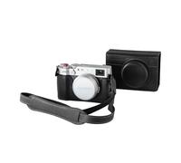SMALLRIG Leather Case Kit for FUJIFILM X100VI, Including Half Cases, Flip Case Cover and Shoulder Strap, Genuine Leather Material, Portable and Protecting, Black - 5622