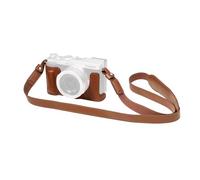 SMALLRIG Leather Half Case Kit for Panasonic LUMIX L10, Including Retro Style Protective Case and Shoulder Strap, 1/4"-20 Threaded Hole, Compatible with Tripods (Brown) - 6275