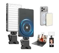 SMALLRIG M3 Magnetic Selfie LED Light 120 LEDs CRI90+ Ink Blue-5505 | 120 LEDs, 2000mAh, CRI90+, Clip-On Fill Light for iPhone, for iPad, for Camera, and for Laptop, Ink Blue