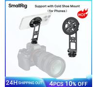 SmallRig Magnetic Metal Phone Mount with Cold Shoe Mount Adjustable Rotatable Phone Tripod Holder Adapter for iPhone Camera 5156 5156