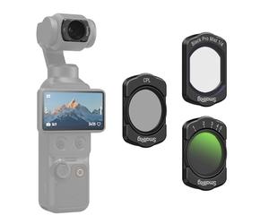 SMALLRIG Magnetic ND & CPL & Effect Filter Set for DJI Osmo Pocket 4/3-3 Pack CPL 1/4 Black Diffusion Variable ND2-32 Filters Accessories, HD Optical Glass Multi-Coated - 5832