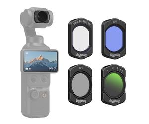 SMALLRIG Magnetic ND & CPL & Effect & LPR Filter Set for DJI Osmo Pocket 4/3-4 Pack CPL 1/4 Black Diffusion Variable ND2-32 Natural Light Filters Accessories, HD Optical Glass Multi-Coated - 5833