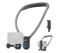 SMALLRIG Magnetic Neck Mount for Action Cams & Phones w/2-Prong-5128 | Comfortable POV Support with Universal 2-Prong Adapter and Phone Holder, for Action Cameras and Smartphones