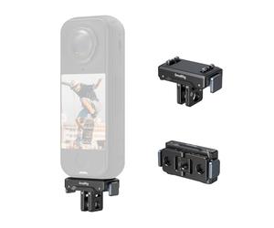 SMALLRIG Magnetic Quick Release Mount Adapter for Insta360 X6/5/4, Ace Pro | For Insta360 X6/X5/X4 Air/Ace Pro 2/Ace Pro/Ace, Aluminum Adapter with 1/4"-20 Thread Hole, 2 Prong Mount for Tripods - 5814B
