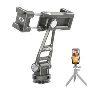 SMALLRIG Metal Phone Camera Mount Universal Mobile Phone Holder w/Cold Shoes and 1/4"-20 Threaded Hole, Clip for iPhone 17 16 15 14 13,etc, 360° Rotation Phone Tripod Mount for Vlogging - 3559
