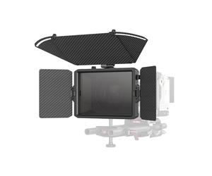 SMALLRIG Mini Matte Box Pro Flag Kit with Two 4 x 5.65 Filter Frame, Modular Anti-Glare System with Φ67/72/77/82-95mm Adapter Ring, Carbon Fiber Lightweight Design - 3680B