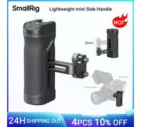 SMALLRIG Mini Side Handle for 1/4"-20 Threaded Holes, Portable Camera Cage Handle for Left or Right Hand, Adjustable, Ergonomic with Built-in Cold Shoe & Threaded Hole - 4755