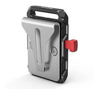 SMALLRIG Mini V-Mount Battery Plate w/Belt Clip for Portability-2990 | Compact V-Mount Battery Plate Featuring a Convenient Belt Clip for Portable Power Solutions on the Go