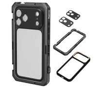 SMALLRIG Mobile Video Cage for iPhone 17 Pro Max - 5546 | Case With T-mount Lens Backplate and 17mm Threaded Lens Backplate, TPU Soft Frame, for Video Shooting and Live Streaming