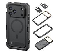 SMALLRIG Mobile Video Cage for iPhone 17 Pro Max, With Phone Case/TPU Soft Frame/T-mount & 17mm Threaded Lens Backplate, Phone Video Rig for Videography Recording Vlog, Flagship Edition - 5543