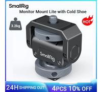 SMALLRIG Camera Monitor Mount with Cold Shoe Lite, Swivel 360° and Tilt 180° Holder, Max Load of 90° Tilt 3.2kg - 3809B