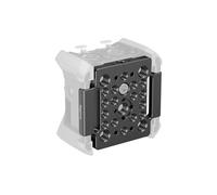SMALLRIG Mounting Plate for Zoom F3 Recorde with 1/4"-20 Threaded - MD4883 | Holes, 3/8"-16 Threaded Holes, and Locating Hole for ARRI, with Velcroes and Storage Bag, for Attaching Microphone Mounts