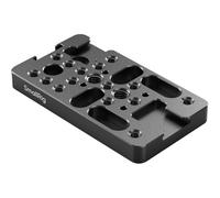 SMALLRIG Extension Cheese Plate, Multifunctional Mounting Plate with 1/4" and 3/8" Threaded Holes, Cold Shoe Mounts, and 3/8"-16 Locating Hole for ARRI, Fits for Camera Rig, DSLR Accessories - 4887