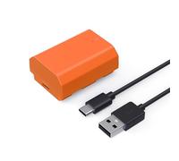 SMALLRIG NP-FZ100 USB-C Battery 2400mAh for Sony, 2.5H Full Charge - 4969 | For Sony NP-FZ100 A7R V, A7 IV, A7S III A7R IV, A7R III, A7 III, A7C, A7C II, A7CR, A6700, FX3, FX30, ZV-E1, ZV-E10 II,Orange