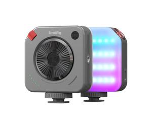 SMALLRIG P108 Neo Mini RGBWW Video Light, Portable Camera Light for Photography, Cold Shoe Light, CRI95+, 2500K-6500K, 1500mAh Battery, Fill Light Accessories for Content Creator, Nebula Gray - 5821