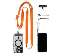 SMALLRIG Phone Shoulder Strap - 5300 | Adjustable Neck or Crossbody Lanyard for All Smartphones, Premium Leather & Nylon, Built-in Hook for Keys & Accessories