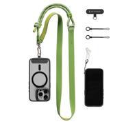 SMALLRIG Phone Shoulder Strap - 5301 | Adjustable Neck or Crossbody Lanyard for All Smartphones, Premium Leather & Nylon, Built-in Hook for Keys & Accessories