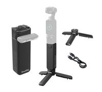 SMALLRIG Pocket 4P/4/3/Xtra Muse Battery Handle 5000mAh with Tripod for DJI | 20W Fast Charge Power Grip, Wireless Mic Direct Connection, One-Touch Deploy Mini Tripod, 1/4" Thread, Temperature Control