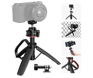 SMALLRIG Portable Mini Desktop Tripod, Tabletop Tripod in Carabiner Shape with 360° Ball Head, for DSLR, Camera, for DJI Pocket3/ Action 5/4, for Insta 360 X5-5285B