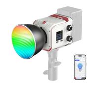 SMALLRIG RC 100C RGBWW LED Video Light, with App Control, 100W Mini COB Continuous Output Lighting, Handheld Spotlight 2700-10000K/CRI 96+/TLCI 98+/12 Effects, 11000Lux/1m, Lite Version White, 5340
