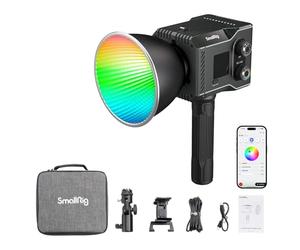 SMALLRIG RC 60C RGB LED Video Light 2500K-10000K Color Temperature, Supports PD Fast Charging, Manual and App Control, for Shooting on The Move, with 12 Light Effects, Powerbank Clamp Edition - 4810