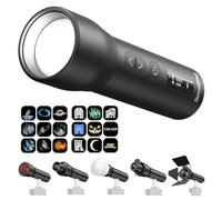 SMALLRIG RF05B Portable LED Photography Flashlight2600mAh/5W-8W/1900K-8000K | Zoom Video Light with Gobos Film Slides Filters Barndoor Spotlight Snoot Diffuser for Content Creators, IP65 Rating -6137
