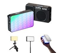 SMALLRIG RM 40C Mini LED RGB Video Light, 4800mAh Battery LCD Display -5359 | Magnetic Portable Camera Light for Tiktok Youtube Content Creators Photographer Gifts, 2500K-10000K CRI 96