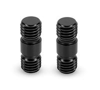 SMALLRIG Rod Extension Connector 12-20mm for 15mm Rods 2-Pack-900 | Rod Extension Connector with 12mm-20mm Thread, for 15mm Aluminum Alloy Rods, Pack of 2