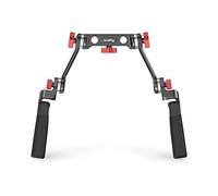 SMALLRIG Rosette Handle Kit with Rosette Extension Arm - 2002F | 360° Rotation Adjustment for 15mm Rod System, Camera Shoulder Rig Support
