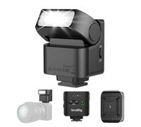 SMALLRIG RS-22 Mini Camera Flash for Sony for Nikon for Canon for Fuji DSLR, GN8 Manual Speedlite, 85° Adjustable, 4 Levels 1/1-1/8, 700 Full Power Flashes, 0.1-4s Recycle/6500K/400mAh Battery -5883