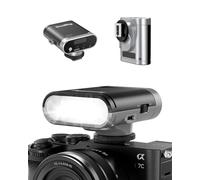 SMALLRIG RS20 Mini Camera Flash for Sony for Canon, GN12 Speedlight for Camera with 2000mAh Battery OLED Screen, 500 Full-Power Flashes/1.8s Recycle/6500K, A/M Mode 8-Level 1/1-1/128 -(Silver)5818