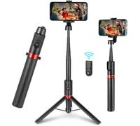 SMALLRIG Selfie Stick Tripod with Bluetooth Remote, ST20 Portable Extendable Tra