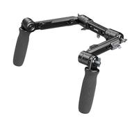 SMALLRIG Shoulder Rig Dual-Handle for 15mm LWS Rods w/Rotation-5205 | Features One-Touch Rotation Shoulder Mount Support for Camera Rigs, Designed for Use with 15mm LWS Rods