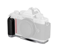 SMALLRIG Silicone L-Shape Grip for Nikon Z f Built-in Quick Release Plate for Arca and Wrist Strap Hole, Ergonomic Silicone Handgrip with 1/4"-20 Threaded Holes for Tripods (Silver) - 5706