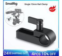 SmallRig Single 15mm Rail Clamp Mount Rod Clamp with Long Hole on Plate/Cage/Handle for Rod Extension For Universal 15mm Rod1549 1549