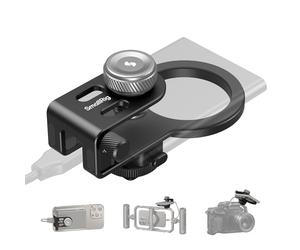 SMALLRIG SSD Holder 2-in-1 SSD Mount Bracket for MagSafe with Cold Shoe Cable Clamp, Compatible with 0.3-0.6in Thick SSDs for Samsung T7 T9 SSD, for SanDisk SSD, Compatible Cage - 4779