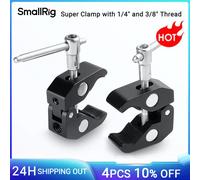 SmallRig Super Clamp with 1/4 and 3/8 Thread 2pcs Pack For 15mm-44mm Rods Cameras Lights Umbrellas Hhooks Shelves Camera Clamp 1124