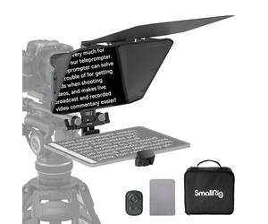 SMALLRIG Teleprompter for iPad for Androd Tablet up to 11 inch, NOT for Smartphone, SmallGoGo APP Supports PDF Picture Word TXT, Must Work with 15mm LWS Baseplate for Mirrorless DSLR Camcorder - 3646