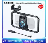 SmallRig Universal Cooling Mobile Phone Cage for iPhone 17 16/Android Smartphones w 2-in-1 USB-C Audio Adapter Power Bank Holder 5275