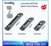 SmallRig Universal Low-Profile Quick Release NATO Rail Safety Rail 50/70/90mm w 1/4 Screws for NATO Handle Camera Cage EVF Mount 70mm BUN2483B