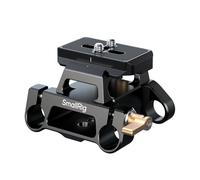 SMALLRIG Universal Mount Plate Kit with Dual 15mm Rod Clamp for Cameras, Built-in Quick-Release Plate for Arca-Swiss, with 1/4"-20 and 3/8"-16 Threaded Holes - 5365