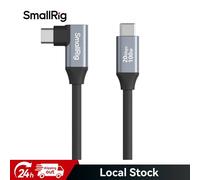 SMALLRIG USB C to USB C Data Cable 1.97ft/ 60cm/ 23.6" (Straight to Angled), USB C 3.2 Gen 2x2 Cable 20Gbps High Speed Data Transfer, Support PD 100W Fast Charging, for iPhone and Cameras etc. - 4791