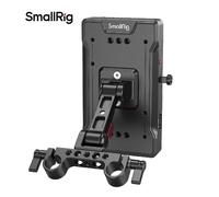 SmallRig V Mount Battery Adapter Plate with Adjustable Arm & Dual Rod Clamp 3204
