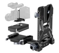 SMALLRIG V-Mount Battery Plate Foldable Quick Release for Arca-Swiss -4064B | V Lock Battery Mounting Plate with Double Quick Release Plate for L-Shape for DSLR Camera, Gimbals & Tripod